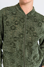 Load image into Gallery viewer, FREEQUENT JACKET GRY VELVET LACE kombu green
