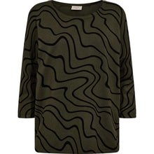Afbeelding in Gallery-weergave laden, FREEQUENT PULLOVER JONE olive night w. black
