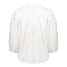 Afbeelding in Gallery-weergave laden, GEISHA BLOUSE EMBROIDED FLOWERS off white
