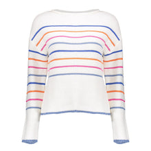 Load image into Gallery viewer, GEISHA PULLOVER STRIPES off white/pink/orange/blue
