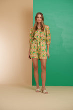 Load image into Gallery viewer, GEISHA BLOUSE bright green/melon
