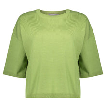 Afbeelding in Gallery-weergave laden, GEISHA BASIC PULLOVER 3/4 SLEEVES light olive
