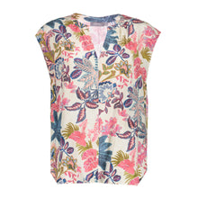 Load image into Gallery viewer, GEISHA TOP off white/blue
