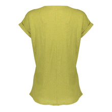 Load image into Gallery viewer, GEISHA TOP LINEN V-NECK green tea
