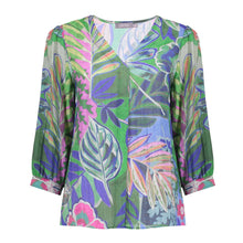 Load image into Gallery viewer, GEISHA BLOUSE blue green
