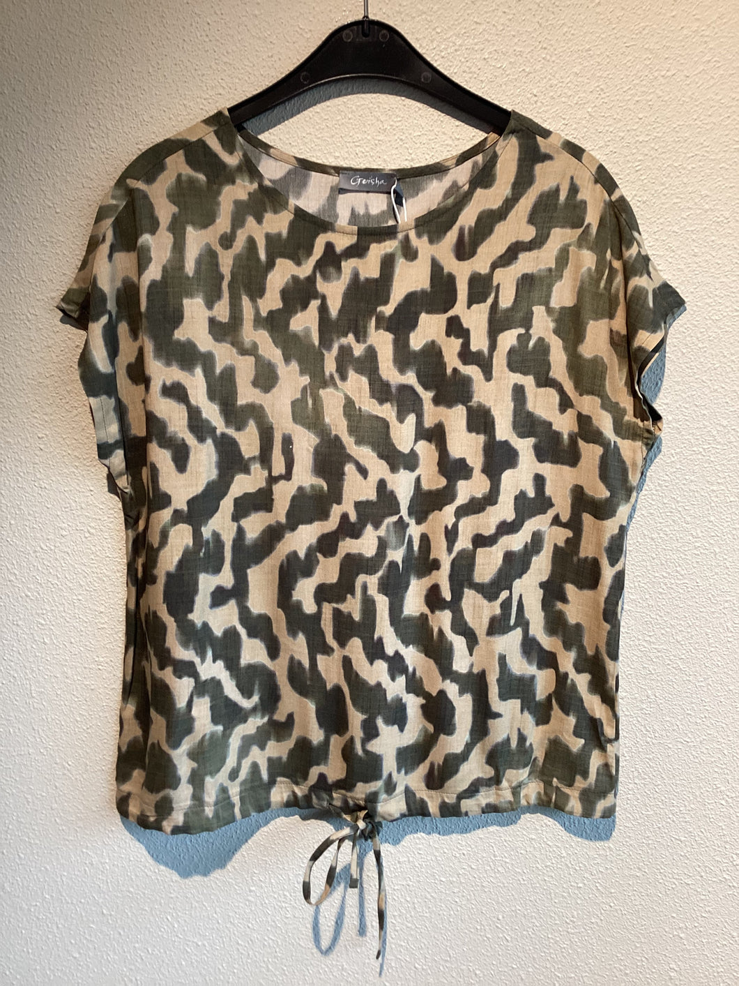 GEISHA TOP sand/green