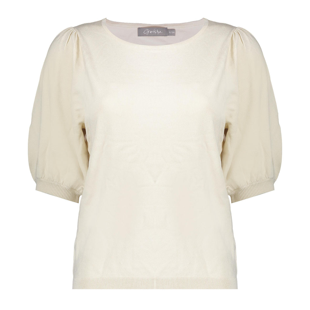 GEISHA PULL SHOULDERPLEADS light sand