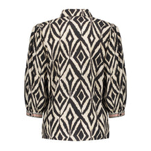 Load image into Gallery viewer, GEISHA BLOUSE black/sand
