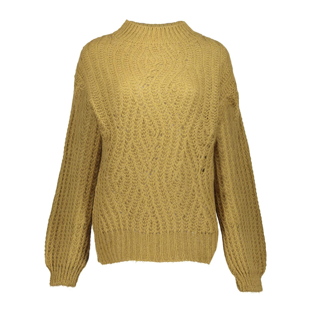 GEISHA PULLOVER WITH COL mustard