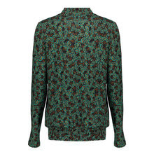 Load image into Gallery viewer, GEISHA TOP WITH SMOCK emerald/camel
