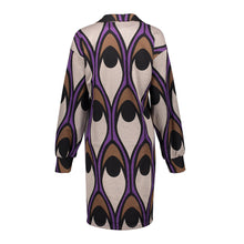 Load image into Gallery viewer, GEISHA DRESS sand/purple combi
