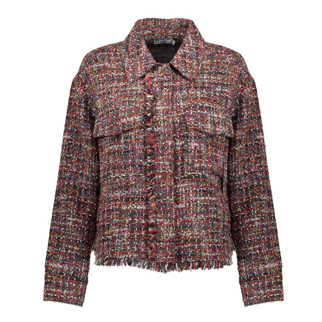 GEISHA JACKET TWEED anthracite/multicolour