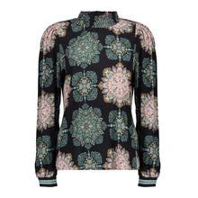 Load image into Gallery viewer, GEISHA TOP black/forest green combi
