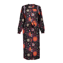 Load image into Gallery viewer, GEISHA DRESS black/burgundy/pink combi
