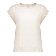 Load image into Gallery viewer, GEISHA SPENCER WITH LUREX STITCH off-white/gold
