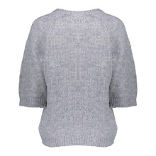 Load image into Gallery viewer, GEISHA PULLOVER 2/3 SLEEVES WITH LUREX grey/silver lurex
