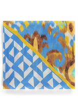 Load image into Gallery viewer, TRAMONTANA SCARF SPRING IKAT print blues
