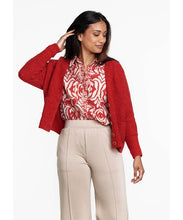 Load image into Gallery viewer, TRAMONTANA CARDIGAN BATWING stone red
