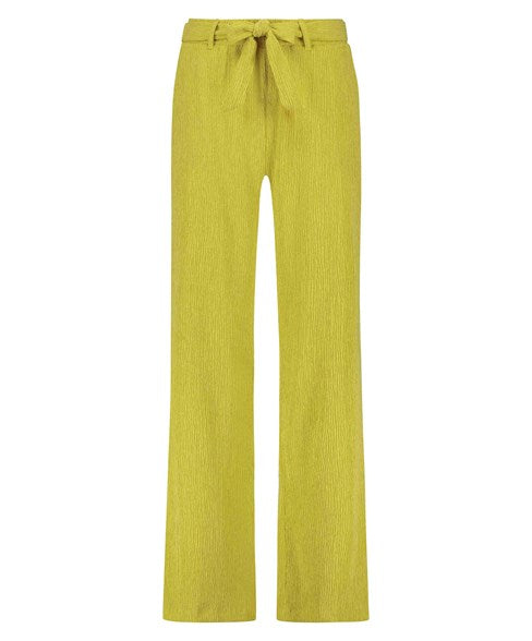 TRAMONTANA TROUSERS FANCY STRUCTURE lime