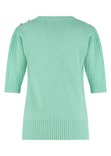 Load image into Gallery viewer, TRAMONTANA JUMPER S/S BUTTON DETAIL mint
