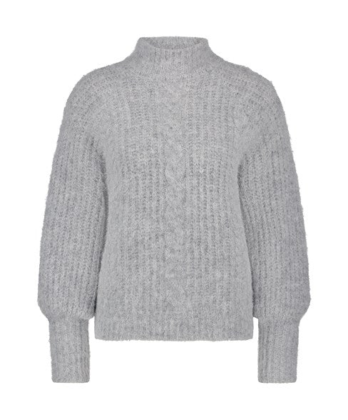 TRAMONTANA JUMPER HIGH NECK light grey melange