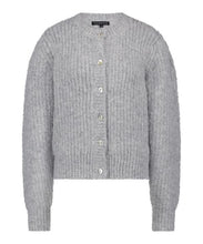 Load image into Gallery viewer, TRAMONTANA CARDIGAN ROUND NECK light grey melange
