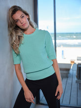 Load image into Gallery viewer, TRAMONTANA JUMPER S/S BUTTON DETAIL mint
