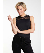 Load image into Gallery viewer, TRAMONTANA PARIS BASIC TOP LACE black
