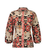 Load image into Gallery viewer, TRAMONTANA BLOUSE ORNAMENT print neutrals
