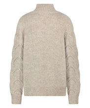 Load image into Gallery viewer, TRAMONTANA JUMPER HIGH NECK LUREX beige melange
