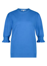 Load image into Gallery viewer, TRAMONTANA JUMPER KNITTED PUFF SLEEVE aqua
