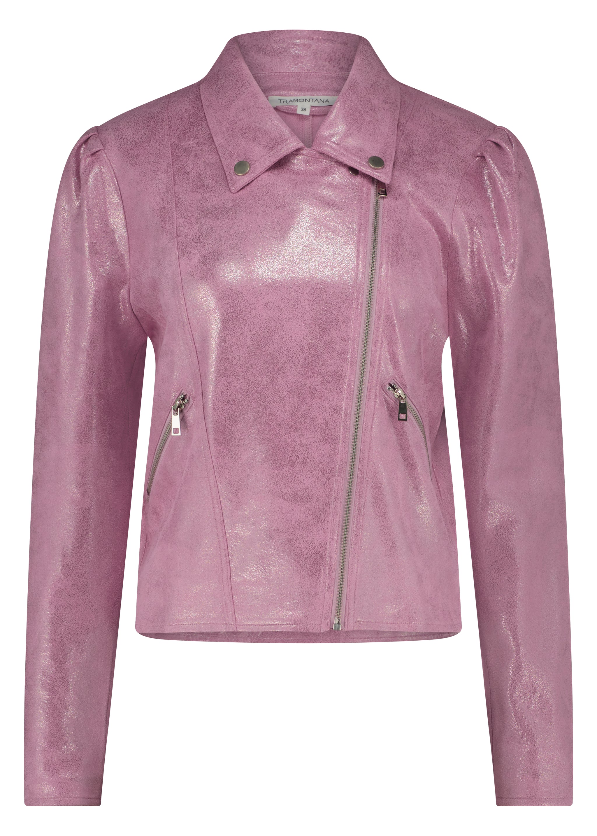 TRAMONTANA JACKET BIKER PUFF SLEEVE rose Tramontana Gaudi