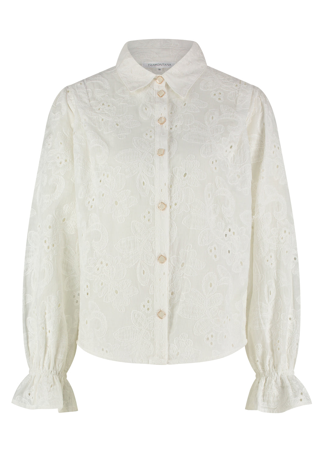 TRAMONTANA BLOUSE BRODERY off white