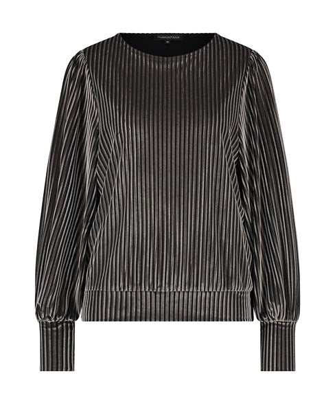 TRAMONTANA SHIRT VELVET STRIPES grey