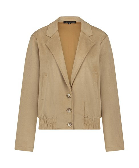 TRAMONTANA BLAZER SUEDINE oat latte