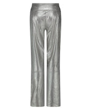 Load image into Gallery viewer, TRAMONTANA TROUSERS BELTED COATED silver
