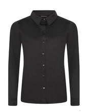 Afbeelding in Gallery-weergave laden, TRAMONTANA POLLY BASIC BLOUSE TRAVEL L/S black
