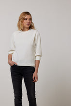 Load image into Gallery viewer, TRAMONTANA TOP SHOULDER DETAIL off white
