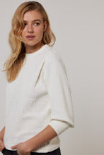 Load image into Gallery viewer, TRAMONTANA TOP SHOULDER DETAIL off white
