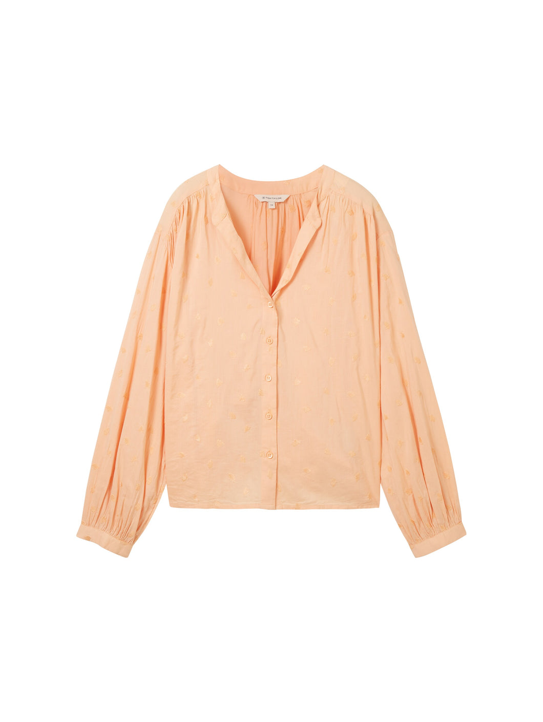 TOM TAILOR EMBROIDERED BLOUSE peach tonal embroidery