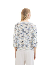 Afbeelding in Gallery-weergave laden, TOM TAILOR KNIT PULLOVER blue multicolor tapeyarn
