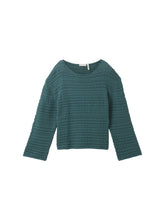 Afbeelding in Gallery-weergave laden, TOM TAILOR KNIT PULLOVER STRUCTURED sea pine green

