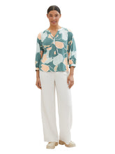 Load image into Gallery viewer, TOM TAILOR FEMININE PRINT BLOUSE abstract flower print
