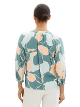 Load image into Gallery viewer, TOM TAILOR FEMININE PRINT BLOUSE abstract flower print
