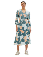 Afbeelding in Gallery-weergave laden, TOM TAILOR PRINTED AIRBLOW DRESS abstract flower print
