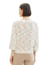 Load image into Gallery viewer, TOM TAILOR KNIT PULLOVER  orange multicolor tapeyarn
