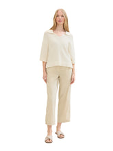 Afbeelding in Gallery-weergave laden, TOM TAILOR KNIT PULLOVER WITH COLLAR whisper white
