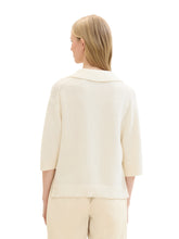 Load image into Gallery viewer, TOM TAILOR KNIT PULLOVER WITH COLLAR whisper white
