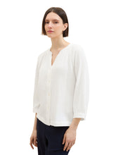 Load image into Gallery viewer, TOM TAILOR CRINKLE STRUCTURE BLOUSE whisper white
