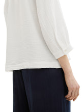 Load image into Gallery viewer, TOM TAILOR CRINKLE STRUCTURE BLOUSE whisper white
